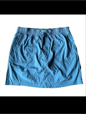 L.L. Bean Women’s Vista Camp Skort Teal Green functional drawstring Size Large.